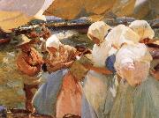 Joaquin Sorolla Y Bastida Selling the Cath at Valencia oil painting artist